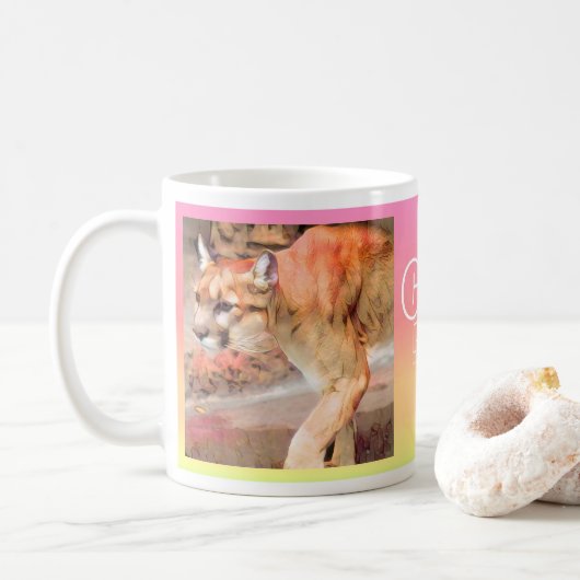COUGAR [Classic Mug] コーヒーマグカップ (ドーナツ)