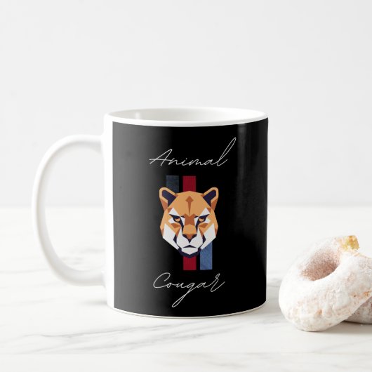 cougar head コーヒーマグカップ (ドーナツ)
