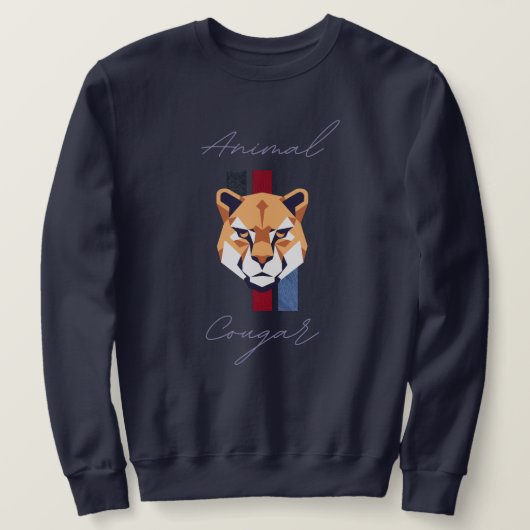 cougar head スウェットシャツ (デザイン正面)