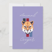 cougar head 招待状 (正面)