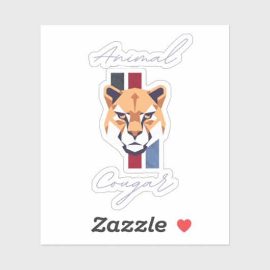 cougar head sticker シール (シート)