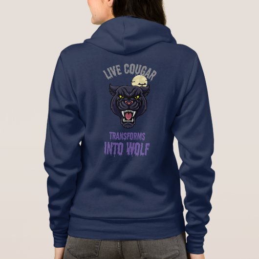 cougar live  パーカ (裏面)