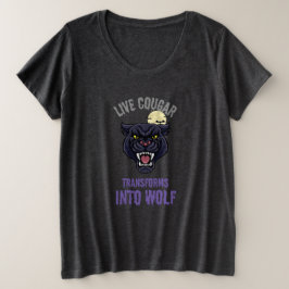 cougar live プラスサイズTシャツ