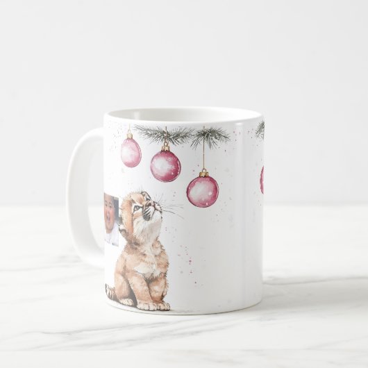 Cougar mugs 11oz matte ceramic mug コーヒーマグカップ (正面左)