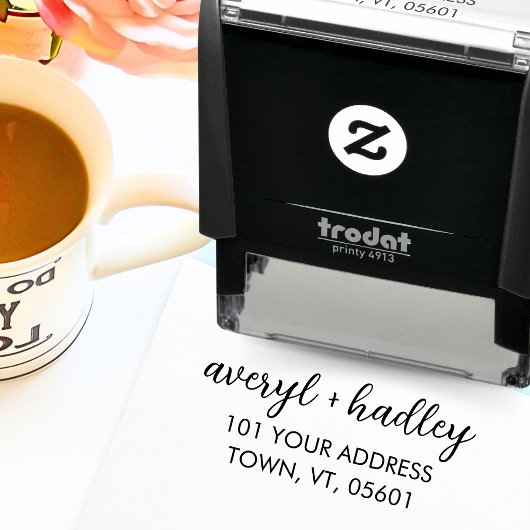 Coule スタイリッシュ Script Krighthのアドレ結婚ス セルフインキングスタンプ