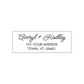 Coule スタイリッシュ Script Krighthのアドレ結婚ス セルフインキングスタンプ (デザイン)