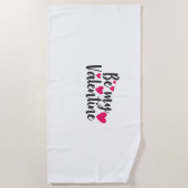 Coule Art Be My Valentine ビーチタオル (正面)