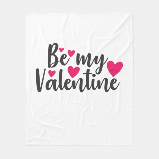 Coule Art Be My Valentine フリースブランケット (正面)