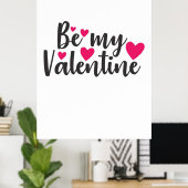 Coule Art Be My Valentine ポスター (ホームオフィス)