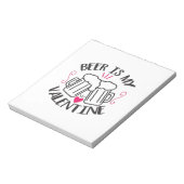 Coule Art Beer Is My Valentine ノートパッド (回転)