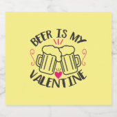 Coule Art Beer Is My Valentine ビールラベル (シングルラベル)