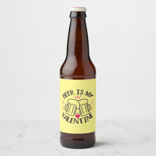 Coule Art Beer Is My Valentine ビールラベル (正面)