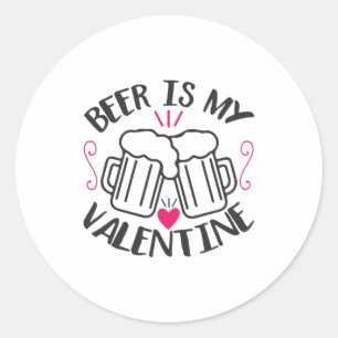 Coule Art Beer Is My Valentine ラウンドシール