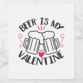 Coule Art Beer Is My Valentine ワインラベル (シングルラベル)