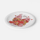 coule_love_of_cute_格言_with_love_ハート_valentin ペーパープレート (アングル)