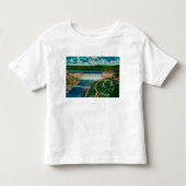 Couleeの壮大なダムの空中写真 トドラーTシャツ (正面)