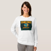 Coulee壮大なAppleのラベル- Coulee、WA Tシャツ (正面フル)