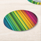 Couleurs LGBT ラウンドペーパーコースター (アングル)