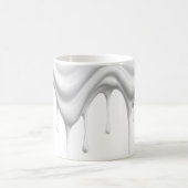 Coulure de peinture blanche. コーヒーマグカップ (中央)