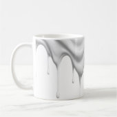 Coulure de peinture blanche. コーヒーマグカップ (左)