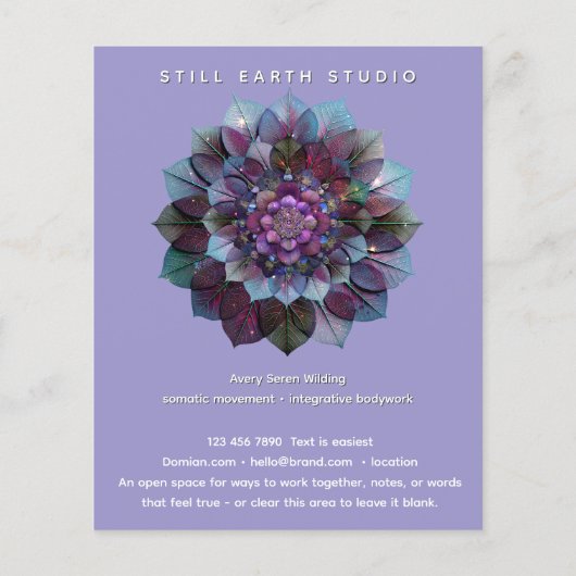 Council of Leaves | Mandala チラシ (裏面)