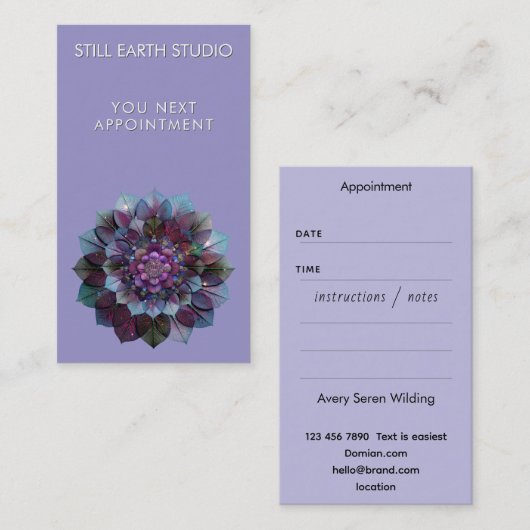 Council of Leaves | Mandala 予約カード (正面/裏面)