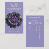 Council of Leaves | Mandala Art P&B 名刺 (正面/裏面)