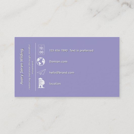 Council of Leaves | Mandala Art P&B 名刺 (裏面)