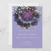 Council of Leaves | Mandala Art P&B 招待状 (正面)