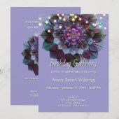 Council of Leaves | Mandala Art P&B 招待状 (正面/裏面)