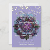 Council of Leaves | Mandala Art P&B 招待状 (正面)