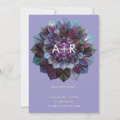 Council of Leaves | Mandala Art P&B 招待状 (裏面)