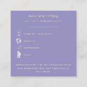 Council of Leaves | Mandala Design P&B スクエア名刺 (裏面)