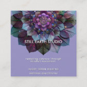 Council of Leaves | Mandala Design P&B スクエア名刺 (正面)