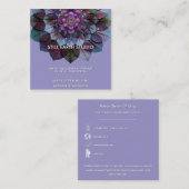 Council of Leaves | Mandala Design P&B スクエア名刺 (正面/裏面)