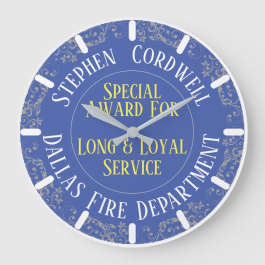 Council Royal Service Awardプレゼンテーション時計 ラージ壁時計 (正面)