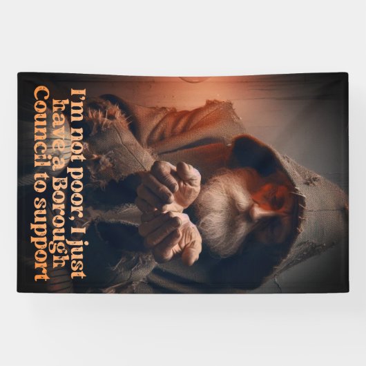 Council Tax Man 横断幕 (横)