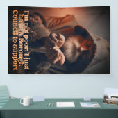 Council Tax Man 横断幕 (トレードショー)