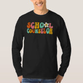 Counseling Office School Guidance Groovy Back To S Tシャツ (正面)