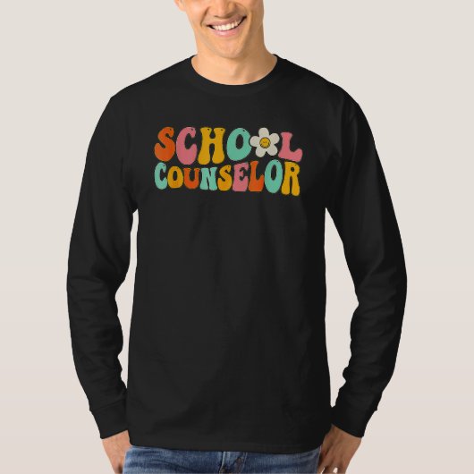 Counseling Office School Guidance Groovy Back To S Tシャツ (正面)