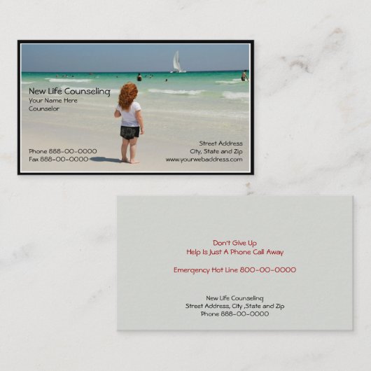 Counselor Business Card 名刺 (正面/裏面)