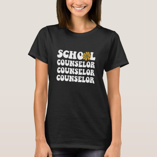 Counselor Groovy School Counselor Back To School Tシャツ (正面)