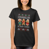 Counselor Of Smart Cookies Christmas Gingerbread C Tシャツ (正面)