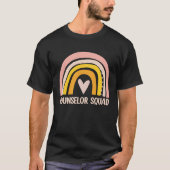 Counselor Squad  School Counselor Boho Rainbow Tシャツ (正面)