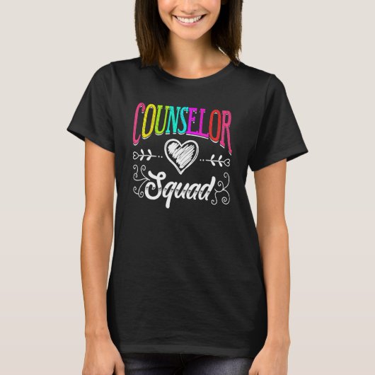 Counselor Squad Teacher Back To School Tシャツ (正面)