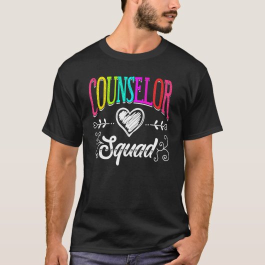 Counselor Squad Teacher Back To School Tシャツ (正面)