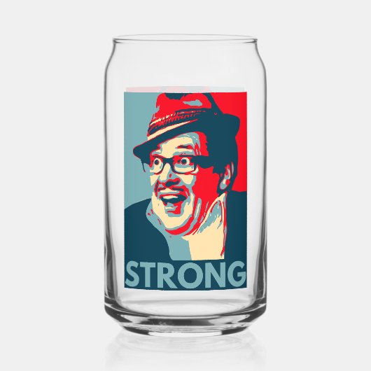 Count Arthur Strong printed can glass ガラス缶 (正面)