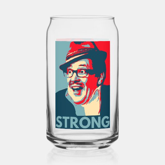 Count Arthur Strong printed can glass ガラス缶 (裏面)