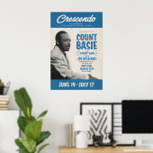 Count Basie jazz poster - Live At the Crescendo ポスター (ホームオフィス)