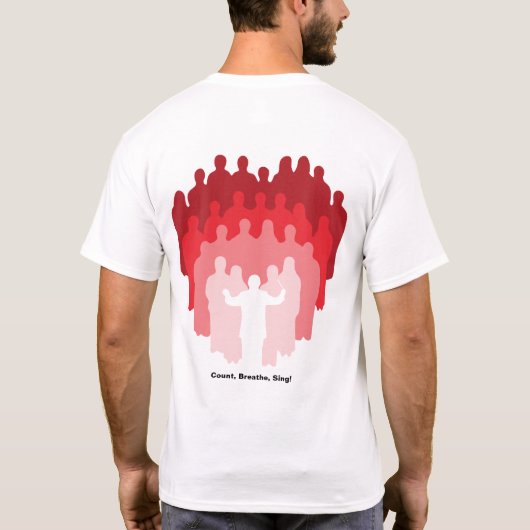 Count, Breathe, Sing! メンズTシャツ Tシャツ (裏面)